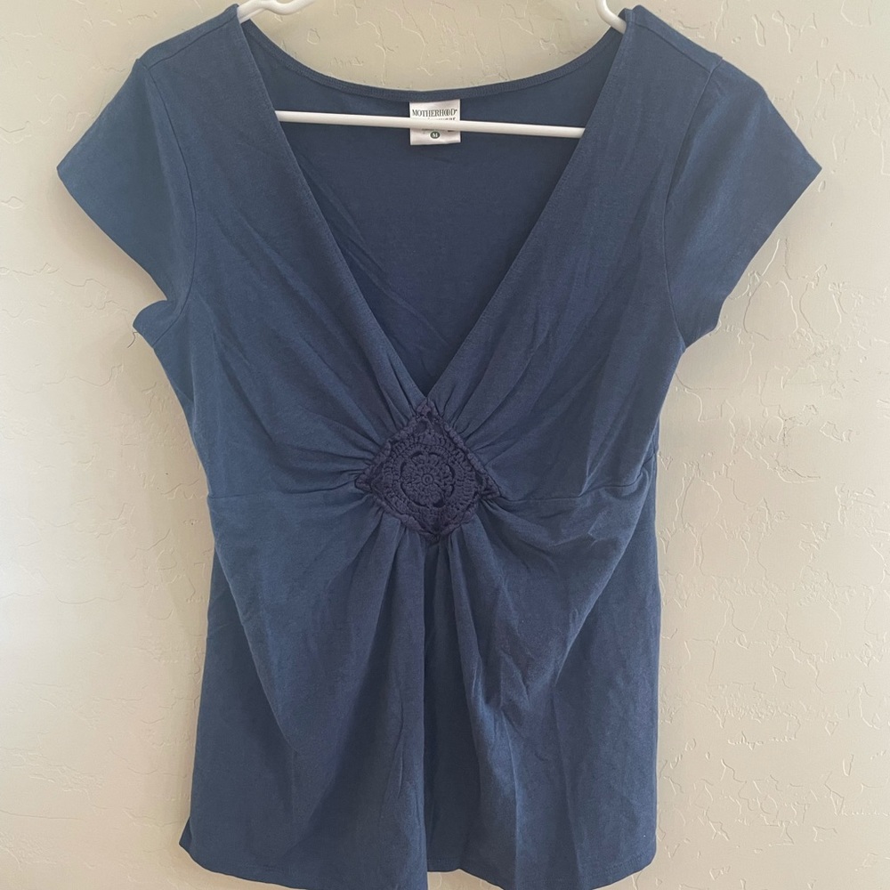 Maternity shirt with nursing halter inside, size medium and new